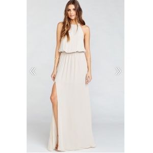 HEATHER HALTER DRESS ~ SHOW ME THE RING CRISP